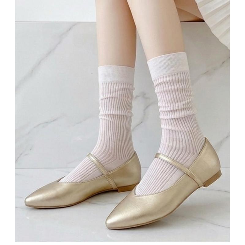 Made in Korea Ribbed Crew Socks 5-Pack