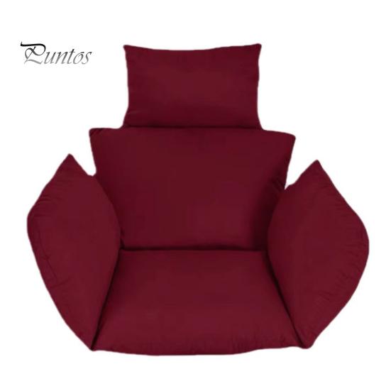 Egg Chair Cushion Swing Chair Cushion with Headrest Washable Hanging Basket Seat Cushion Replacement for Patio Garden Egg Chair