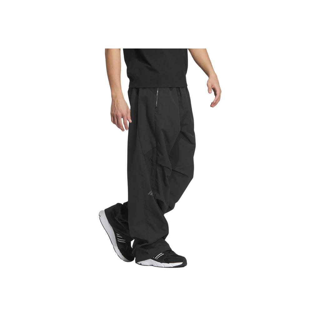 Adidas Fustl Parachute Tracksuit Bottoms Loose Sports Fashion Casual Pants Men Bottoms Black JI8737