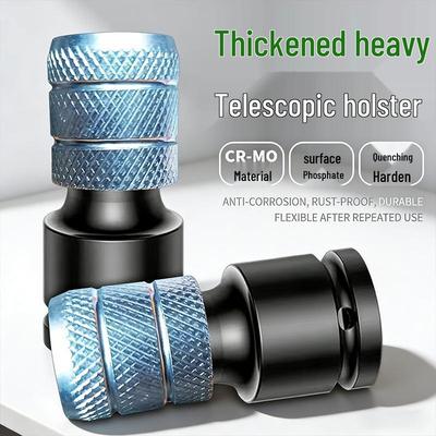 Universal Electric Drill Adapter: Air Gun To Electric Wrench Conversion Head with Telescopic Socket Chuck.