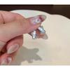 New Cross Fritillary Exquisite Small Simple Fashion Temperament Versatile Zircon Stud Earrings Women