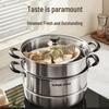 Supor 28cm Stainless Steel Double Layer Steamer Pot