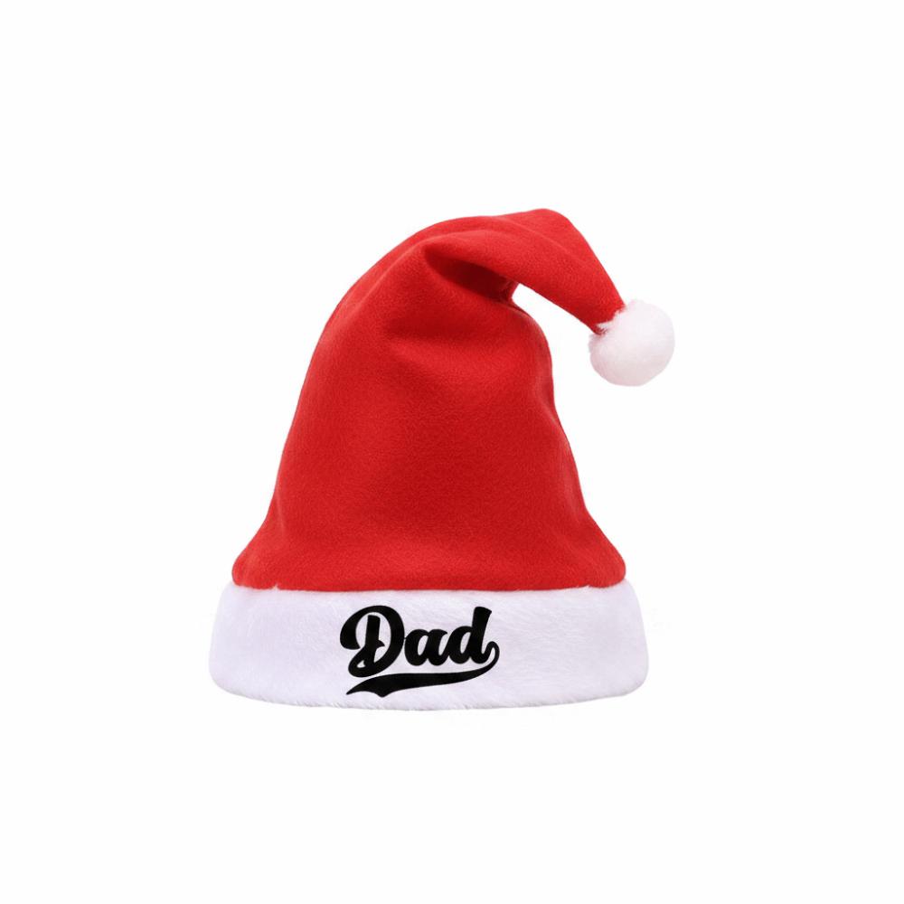 Fluffy Christmas Santa Cap Thick Plush Santa Cap Creative Family Matching Santa Hat Home Decor DAD5