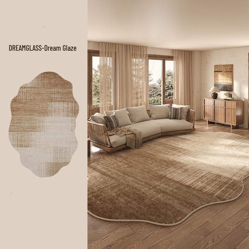 Nordic-Style Thickened Imitation Cashmere Rug: Dirt-Resistant, Easy-Clean, Soft Living Room and Bedroom Mat.