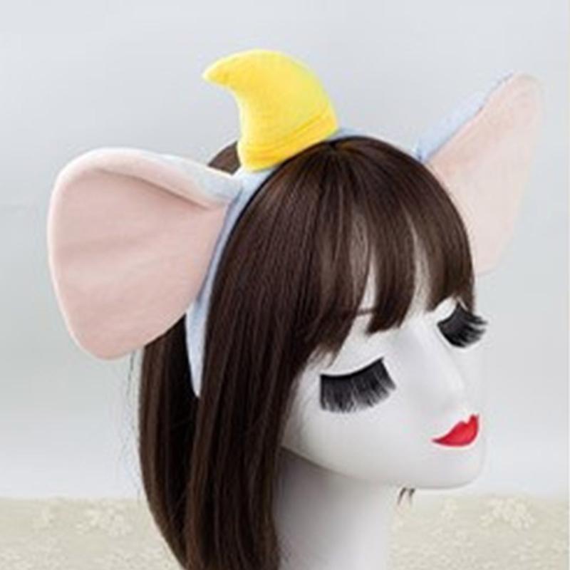 1/3/4 Delar Elefant Kostym Set Elefantöron Hårband Svans Fluga Tutu för Halloween Utklädnad Djur Cosplay Kostym