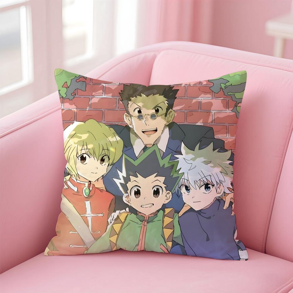 anime HUNTERxHUNTER Cushion Cover Comfortable Reversible Pillow Cover Ideal for Car Sofa Bedroom & Beyond