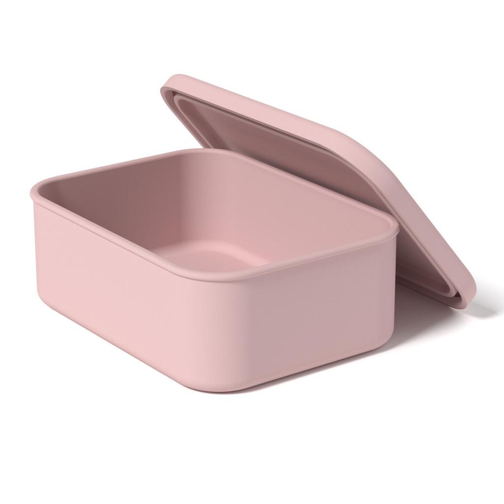 Silicone Ice Cube Tray with Lid: 4-Grid Frozen Soup & Food Storage Box