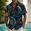 Men's Palm Leaf Coconut Palm Tropical Plants Hawaiian Shirt Tropical Shirts Aloha Shirt Short Sleeve