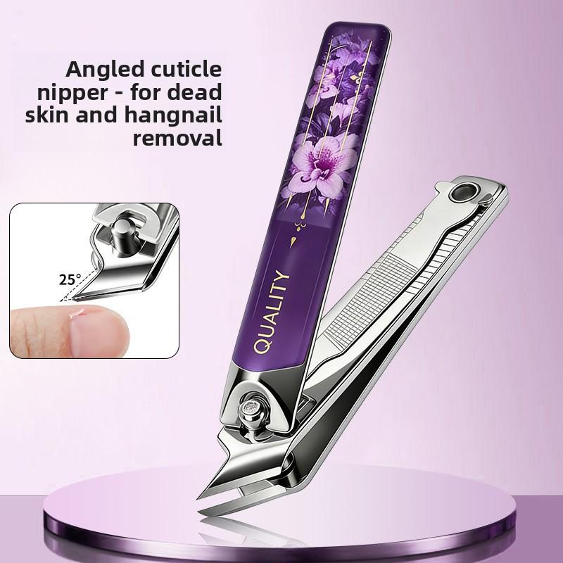 New Ultra Sharp Professional Stainless Steel Manicure Pedicure Set Large Nail Clipper Slant Toenail Scissors Nail Care Tools
