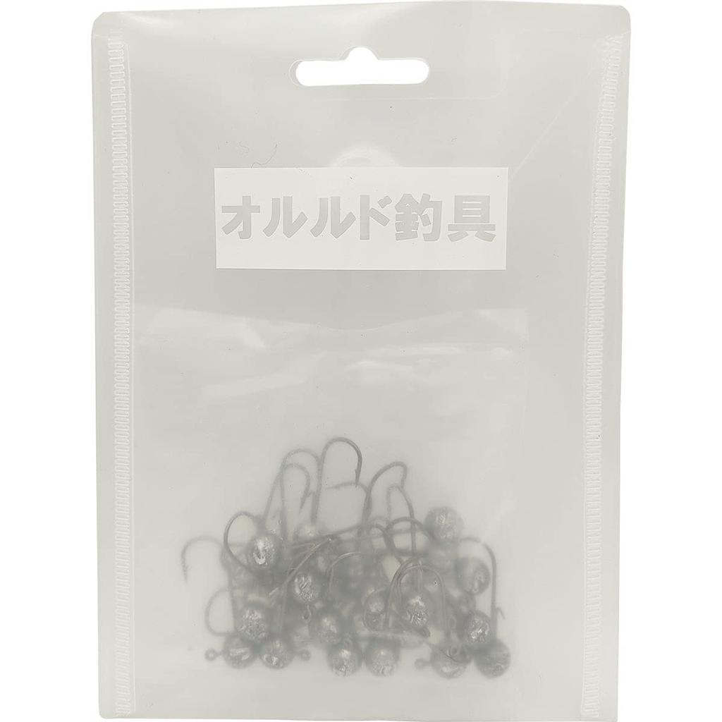 Olerud Fishing Tackle Główka Jigowa z Hakiem Held qb500134a09n0 Antypoślizgowa "Jig D" Opakowanie 25 sztuk (17g)