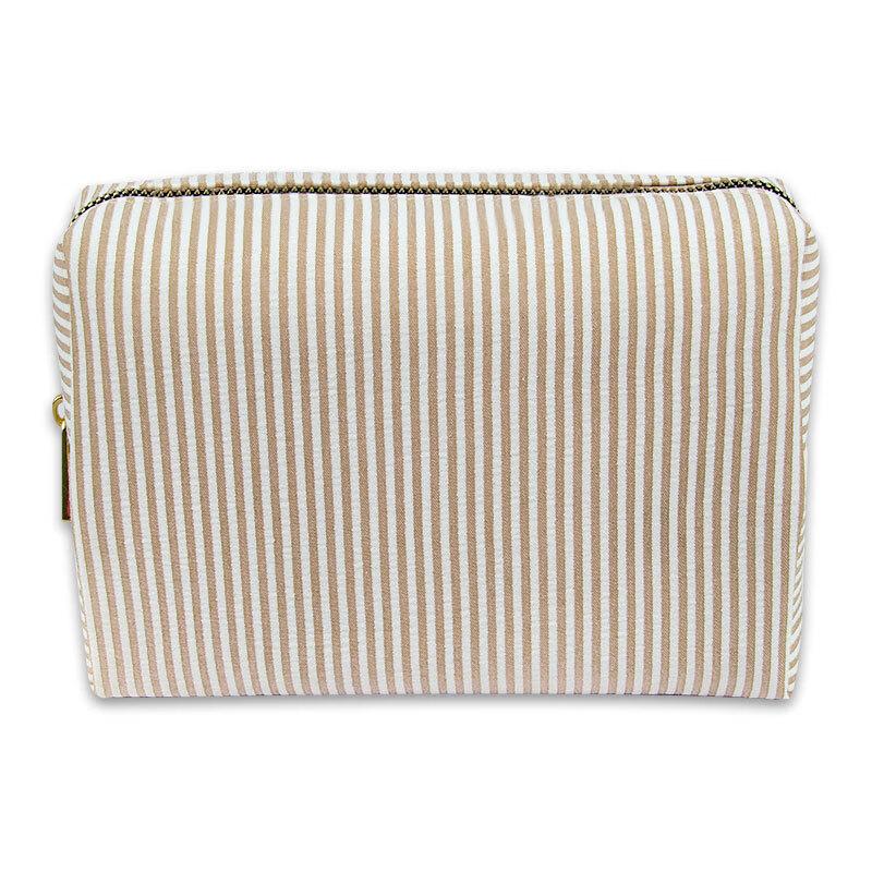 Miling Fashion Striped Portable Cosmetic Bag