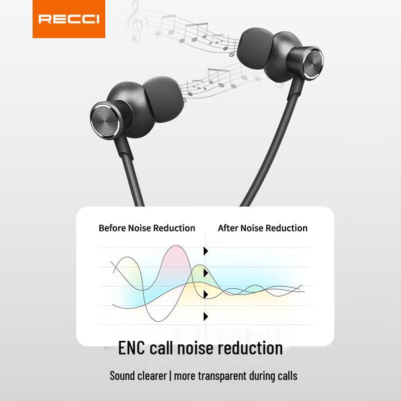 Recci REP-W41 Mozart Neckband Bluetooth Earphones