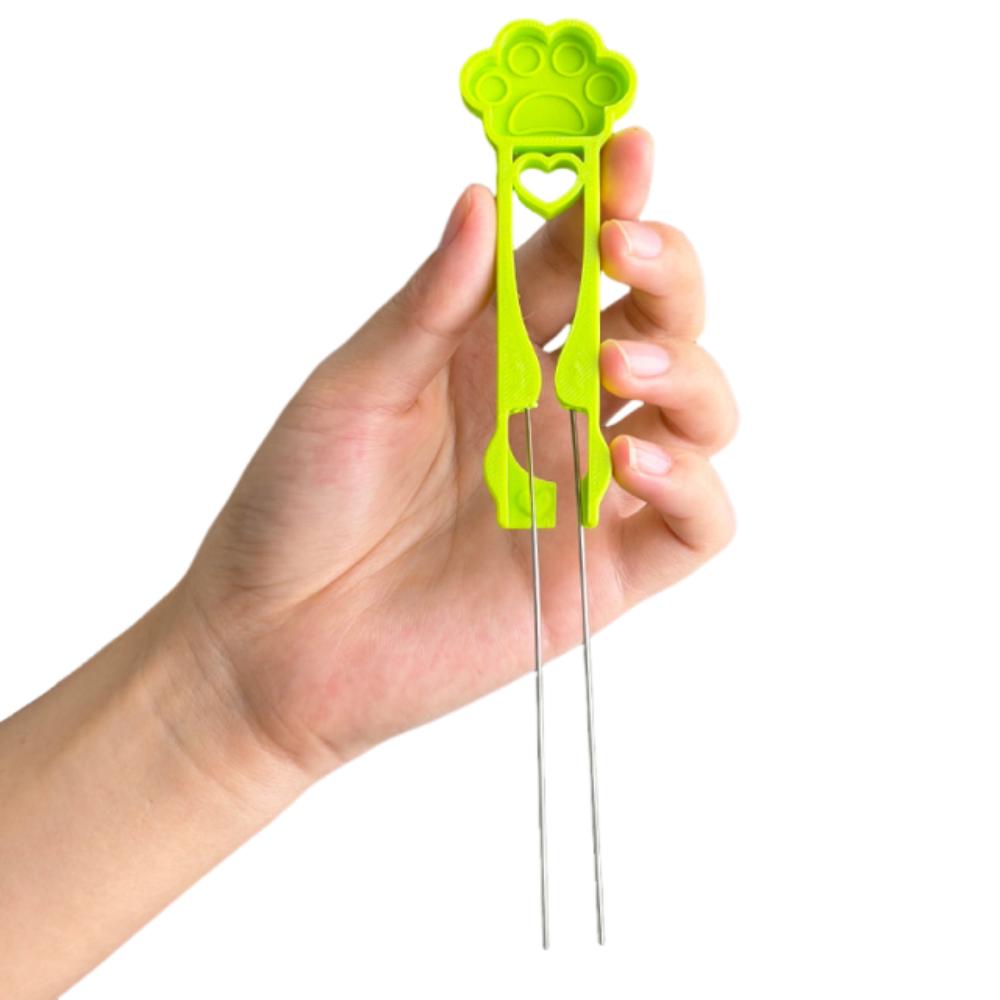 

Handmade Perler Bead Tweezer Multifunctional Collage Beans Needle DIY Crafting Cat s paw green