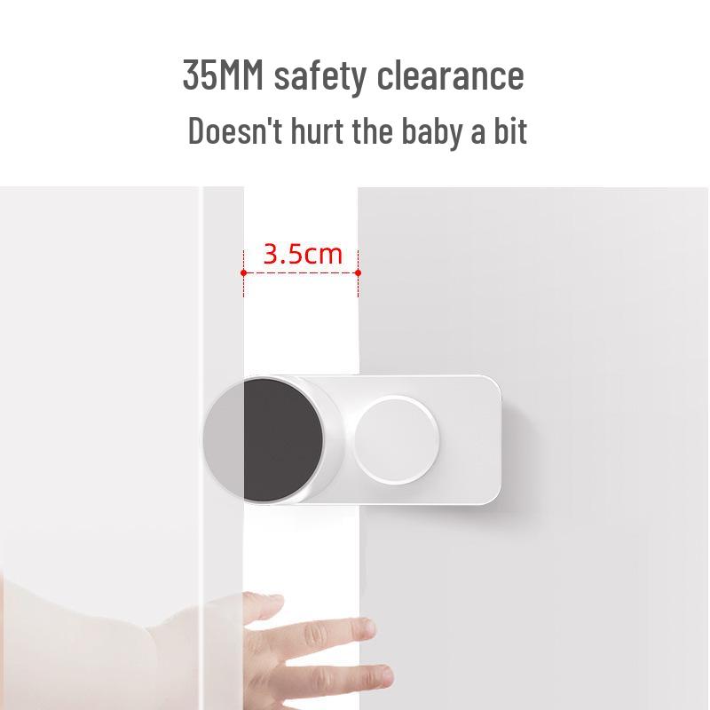 Child Safety Door Handle Lock: Anti-Opening Hand Pinch Protector