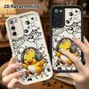 Phone Case: 2D flat, suitable for Samsung Galaxy A34 A35 M05 M06 S20 S22 S21 FE Plus 5G protective cases, comes with a little yellow duck for wearing 