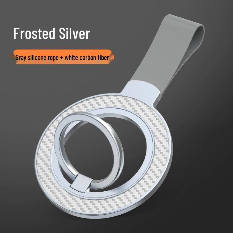Magnetic Carbon Fiber Lanyard & 360° Rotating Phone Holder