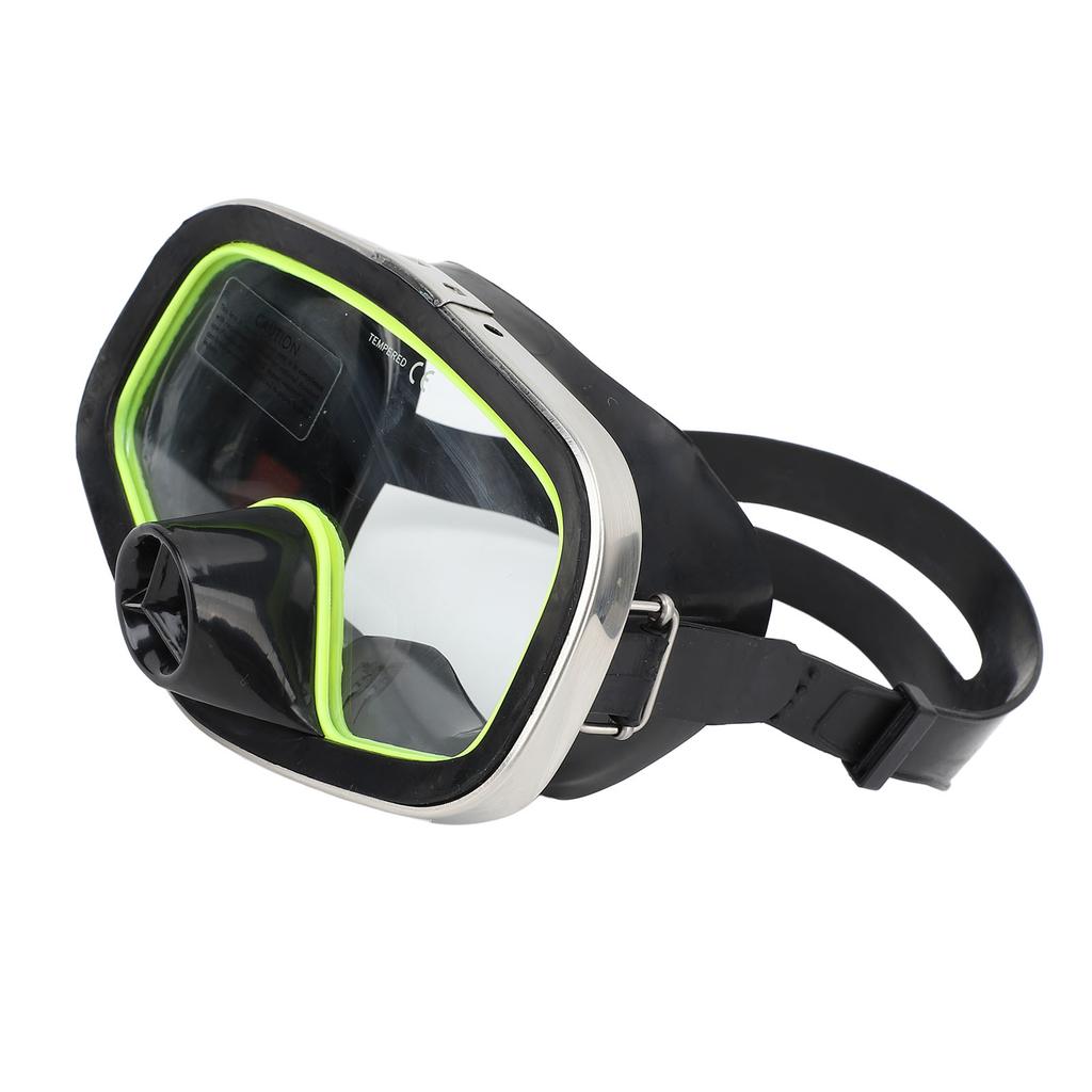 Diving Goggles Silicone Waterproof Tempered Glass Lens Underwater Goggles for Snorkeling Swimming
