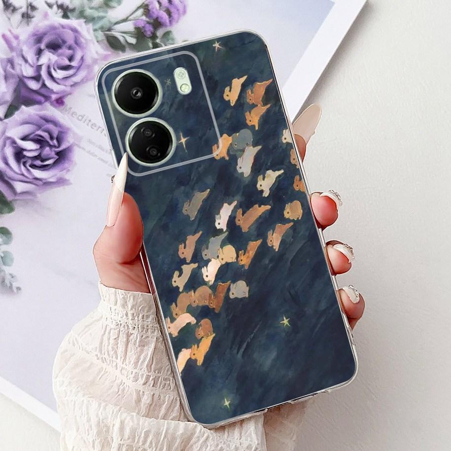 For Xiaomi Poco C65 Case Poco C75 Cover Fashion Butterfly Soft Silicone Capa Phone Back Cover For Xiomi Poco C65 C75 C 65 Bumper
