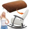 4inches Recliner Foot Cushion with Elastic Strap Half Roll Leg Pillow with Sherpa Cover Half Moon Bolster for Bed Chair Sofa
