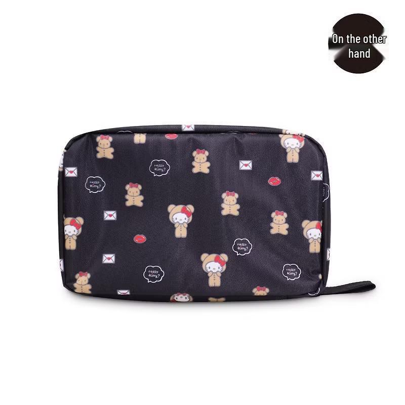 In-Stock Japanese Cartoon Cat Print Waterproof Travel Hanging Wash Bag