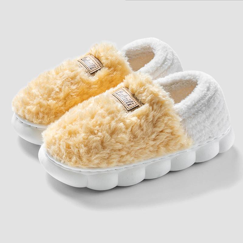 Fashion Crestar Women's Cotton Slippers Girls Lady Winter Warm Home Shose Indoor Comfortable Plush Slippers Couple Flat Fuzzy Shoes