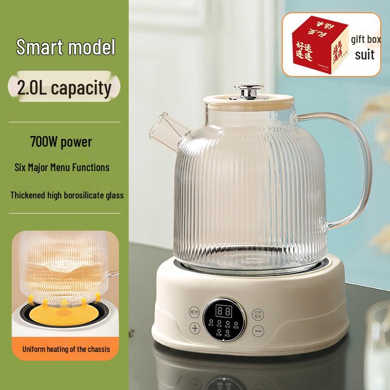 All-Glass Health Kettle - Multi-functional, Temperature-Controlled Tea Brewer for Home and Office