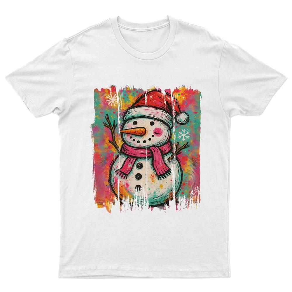 Festive SnowUnisex Christmas Holiday TShirt Unisex Gift Retro Seasonal Funny