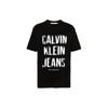 CALVIN KLEIN Erkek Illusion Logo T Shirt T Shirt Men's Black J30J324648BEH