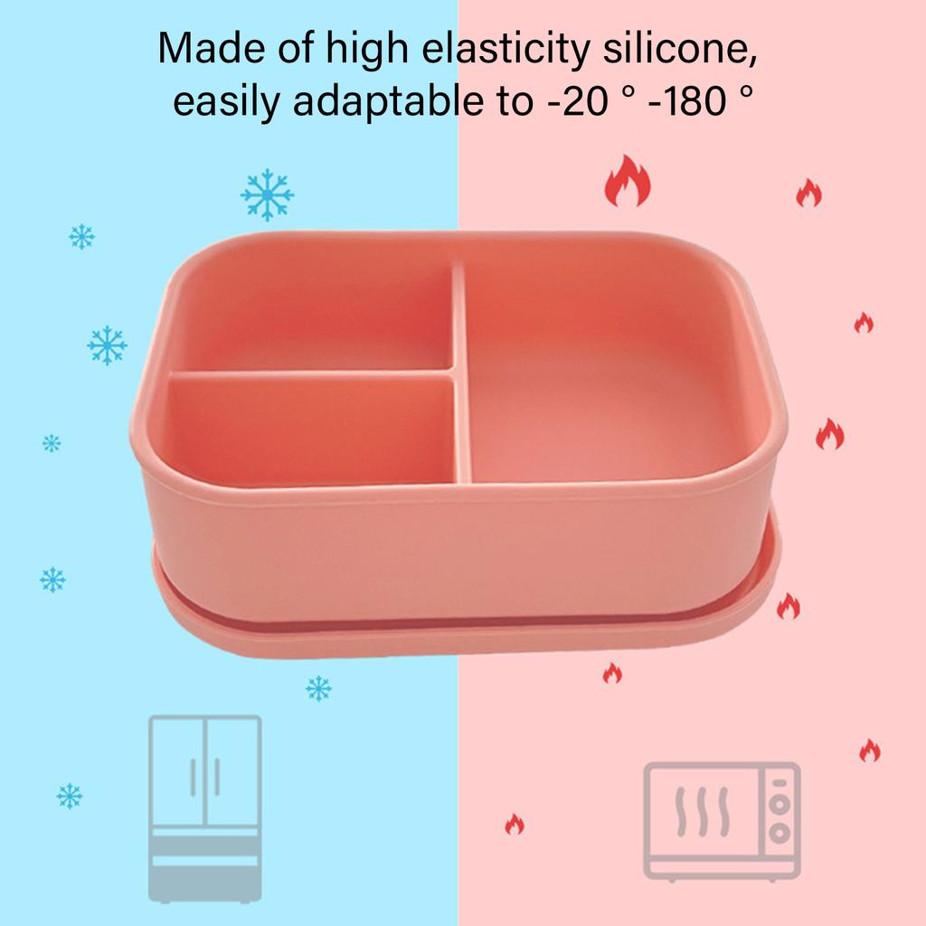 Practical Lunch Box 800ML Food Storage Containers Food Storage Box Silicone Texture Suitable for Various Setting