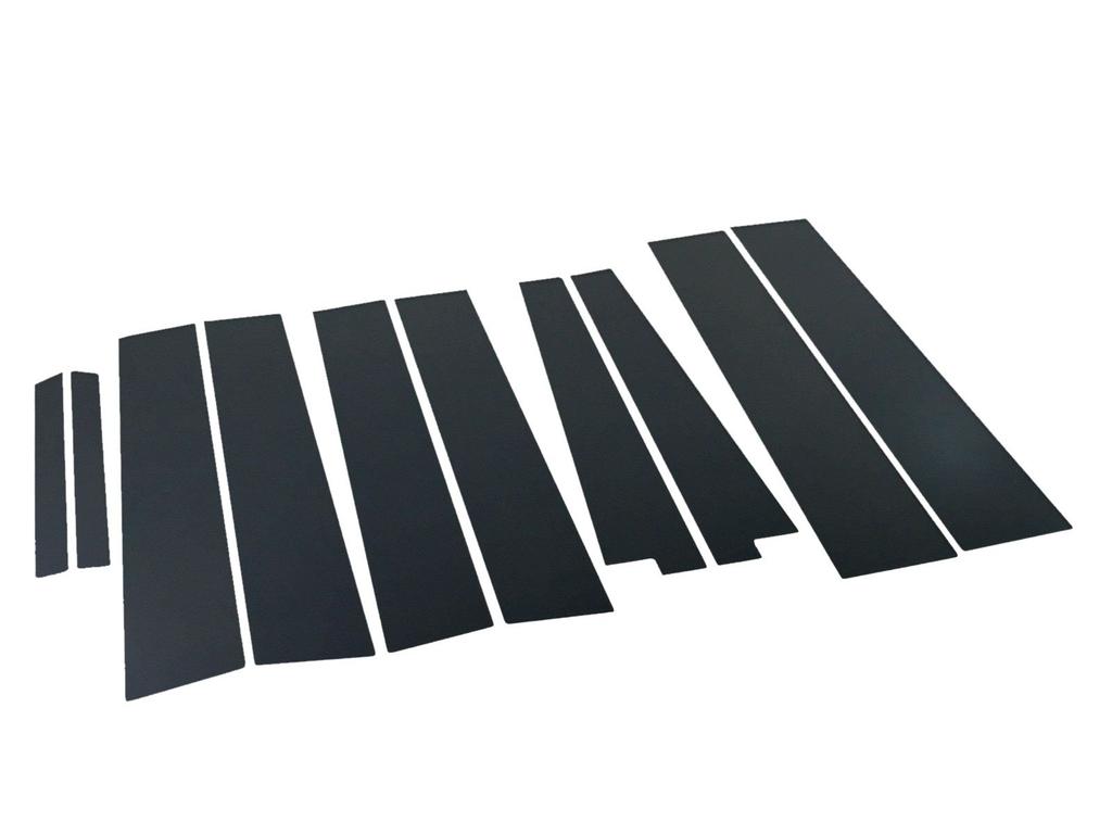 BRIGHTZ Black Plated Pillar Panel Covers for Toyota Step WGN and RG4 Includes 10926 Ultra-Mirror (10-Piece Set) RG1-4, RG1, RG2, RG3, (Also Visor)