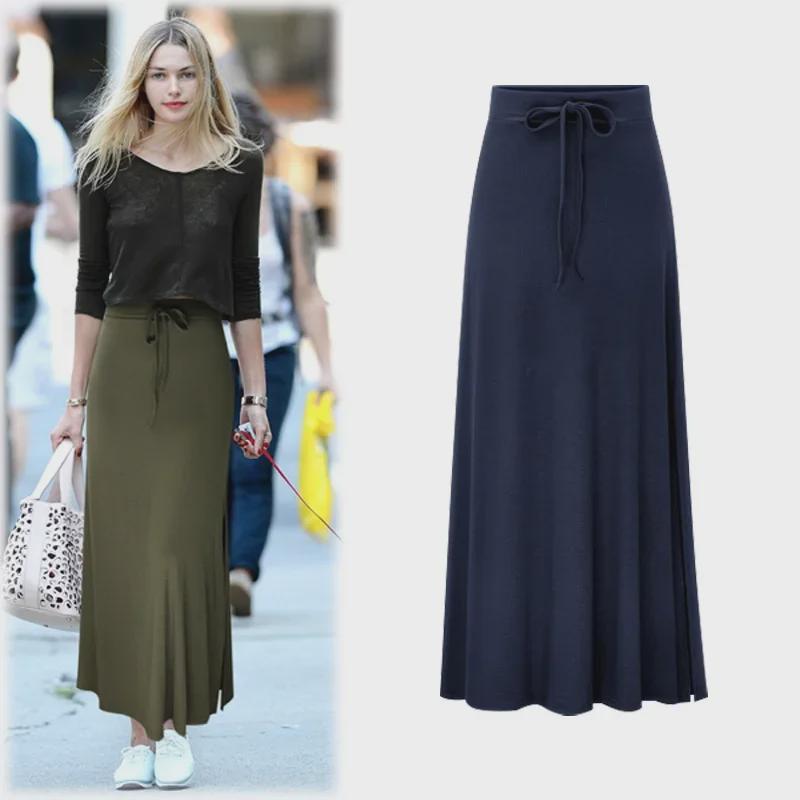 New High-Waist Slit Belt Skirt for Women: Korean Style, Slim, Temperament, Mid-Length Hip Skirt for Spring & Summer