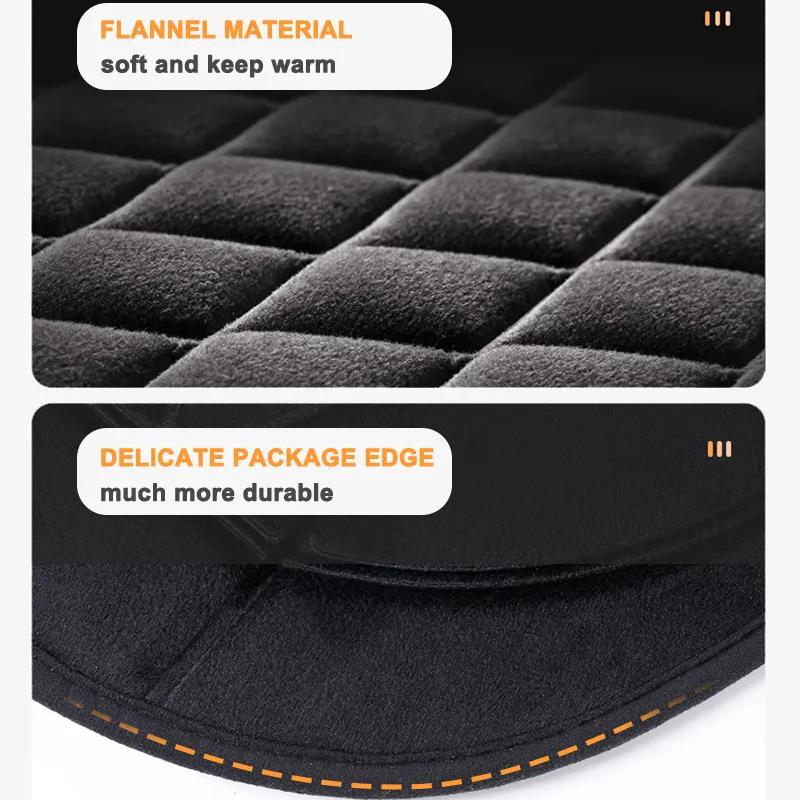 12V Heated Car Seat Cushion (Cloth/Flannel), Car Seat Warmer for Winter, Heating Pad Set Universal Accessory