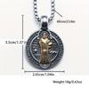 Stainless Steel Saint St. Benedict Collar Medal of San Benito Necklace Men Women Spiritual Virgin Mary Pendant Necklace For Men