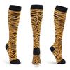 Huayasx Sports Compression Socks Pressure Rhombic Stripes Ball Love Hearts Stars Leopard Arrow Elastic Stockings Outdoor Sports