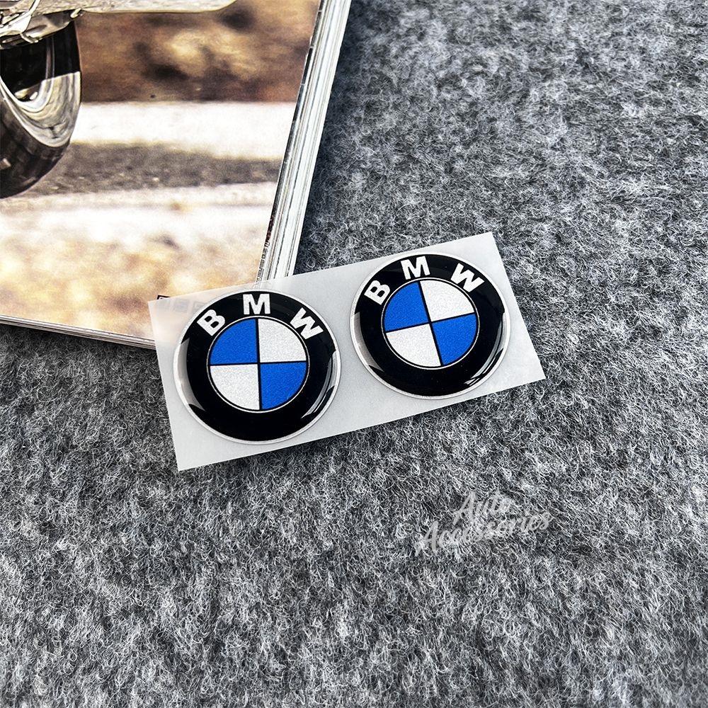 2pcs Car Badge 3D Stickers Soft Adhesive Multi-size Optional Motorcycle Waterproof Decals For BMW 50th Anniversary X1 X3 X5 X7 ydbn48