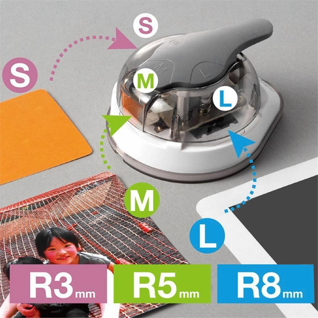 2026 New 1pc Round Corner Trimmer S M L 3/5/8mm Corner Rounder Punch R3/R5/R8mm for Card Photo Paper Pouches