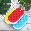 3 Pieces Soft Bath Foam Sponge Exfoliating Body Shower Sponge Double-Sided Fiber Sponges for Women and Men