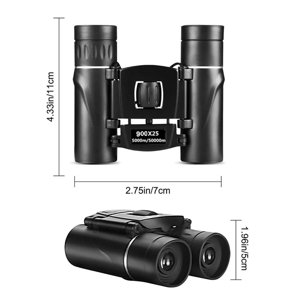900x25 Binoculars Long-distance Portable Hd Zoom 5000m/50000m Telescope For Outdoor Camping Sports
