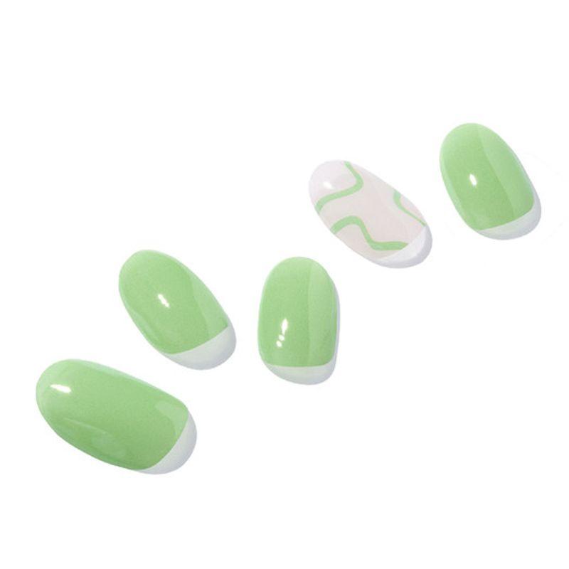 UUUUU. Green bikini gel nails 1EA