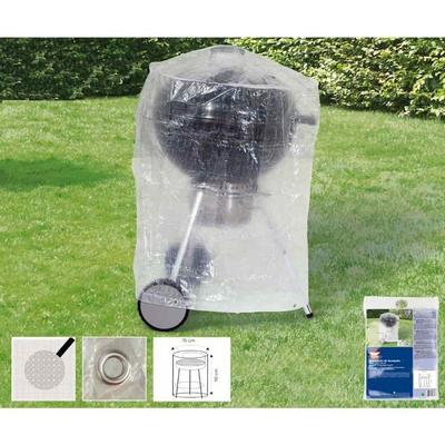 Transparent Protective Cover for Round Barbecue, Approx. 70x90
