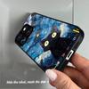 Case for Xiaomi 14 Pro Anime Black Cat Starry Cloud Print Phone Cover Acrylic Hard Back Shell With Flexible TPU Edge