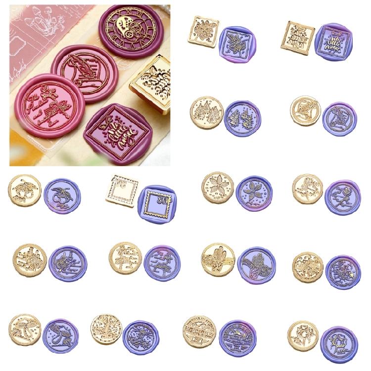 Wax Stamp Head for Appreciation Card Wedding Invitations Envelope Scrapbooking