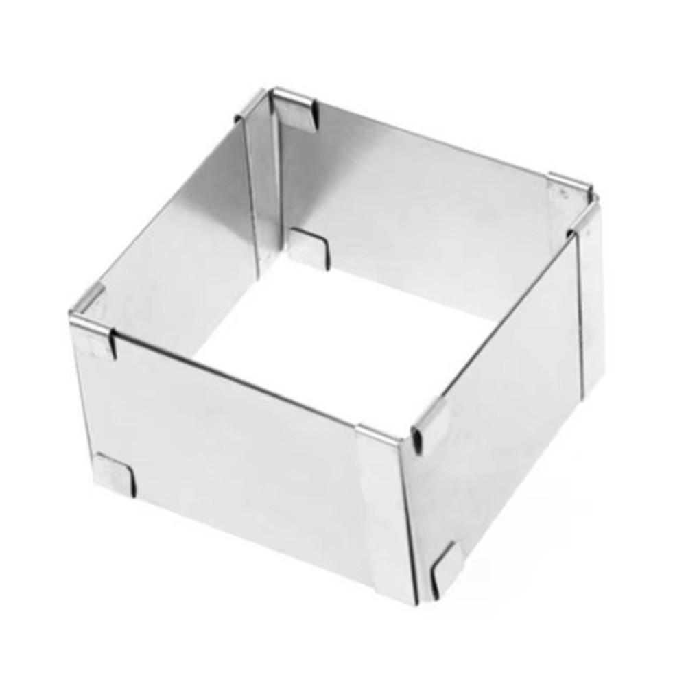 DIY Edelstahl Backform Rostfreie Dessert Backform Verstellbare Kuchenform Heim Bäckerei