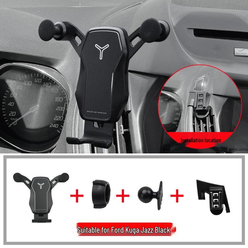 Wireless Charging Phone Mount for 13-21 Ford Kuga: Navigation Holder