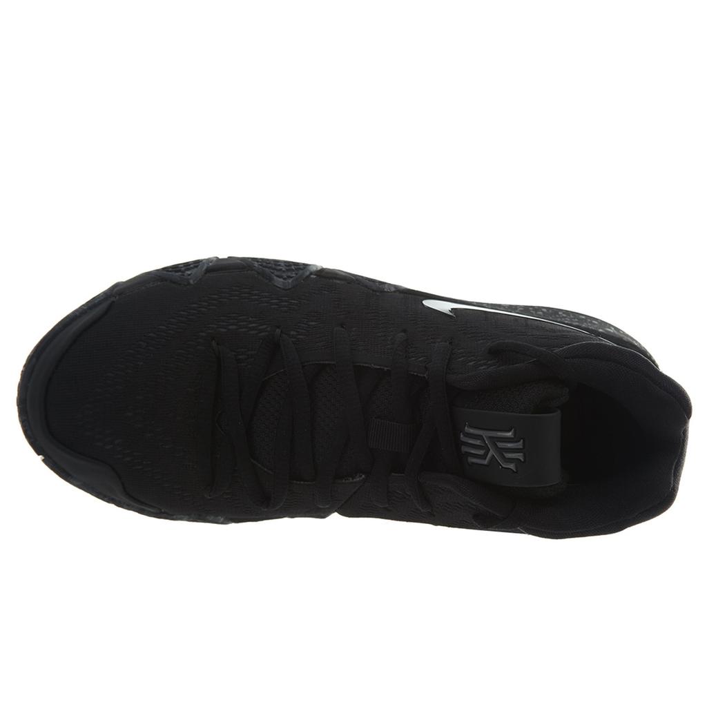 Nike Kyrie 4 'Triple Black' Kyrie 4 Slip Resistant Cushioning Mid top Performance Basketball Shoes Black Teenagers AA2897-008