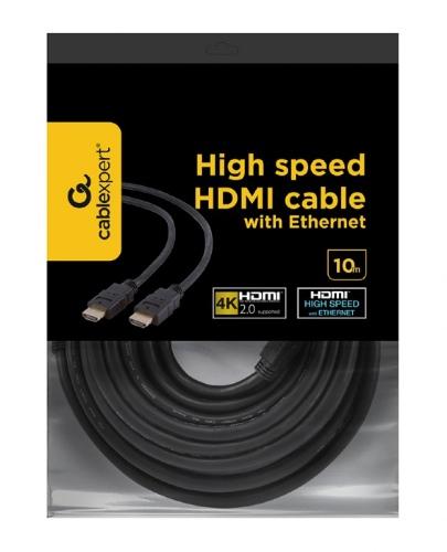 GEMBIRD CC-HDMI4-10m Gembird HDMI V2.0 male-male cable with gold-plated connectors 10 m, bulk packag