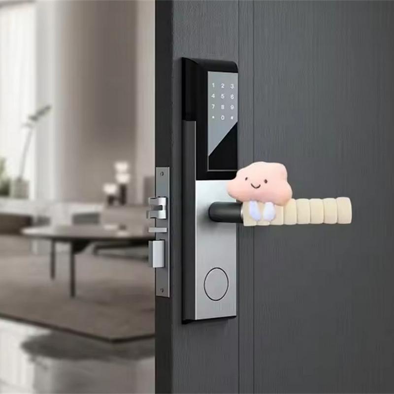 Cute Cloud Door Handle Cover Anti Bump And Anti Static Safety Door Knob Protector Furniture Decorations Home Accessories