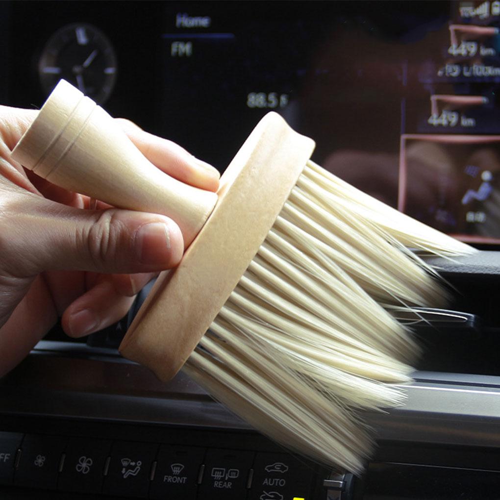 Interior Cleaning Wooden Brush For Auto Car Detailing Auto Car Interior Cleaning Wooden Brush