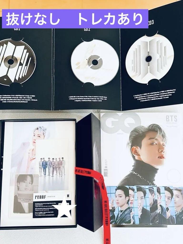 [USED] BTS Proof Album Standard Edition with GQ Trading Card