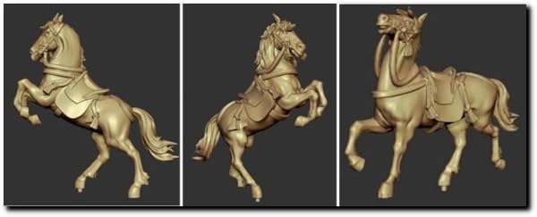 

Artist Hobby Scale Warring States Period War Horse 2 Set 3D Print Kit AHLAH88014 1/72 (Japan) 3-Piece (Animal)